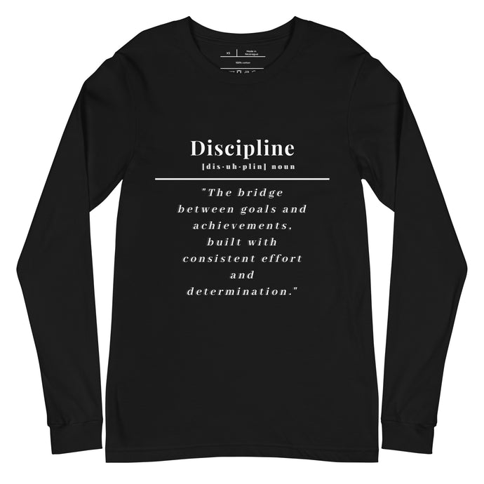 Discipline Long Sleeve Tee (Black)