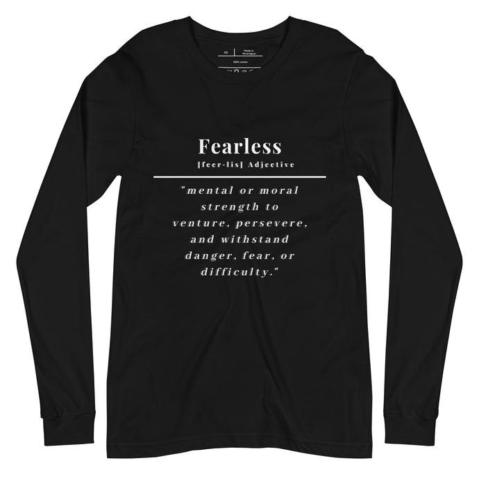 Fearless Long Sleeve Tee (Black)