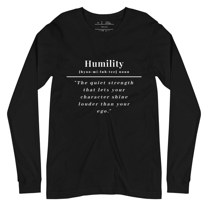 Humility Long Sleeve Tee (Black)