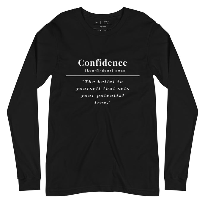 Confidence Long Sleeve Tee (Black)