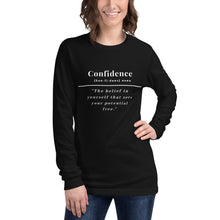 Load image into Gallery viewer, Confidence Long Sleeve Tee (Black)
