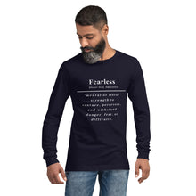 Load image into Gallery viewer, Fearless Long Sleeve Tee (Black)
