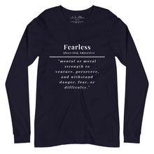 Load image into Gallery viewer, Fearless Long Sleeve Tee (Black)
