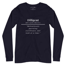 Load image into Gallery viewer, Diligent Long Sleeve Tee (Black)
