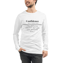Load image into Gallery viewer, Confidence Long Sleeve Tee (White)
