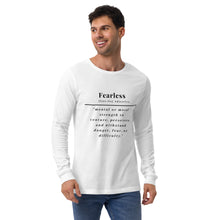 Load image into Gallery viewer, Fearless Long Sleeve Tee (White)
